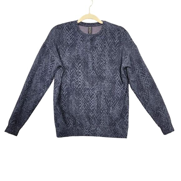 ATHLETA Blue 566636 Studio to Street Splatter Sweatshirt Tencel Lyocell SIZE XXS - Picture 3 of 11